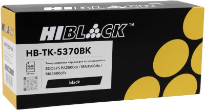 Картридж Hi-Black TK-5370Bk (HB-TK-5370Bk) Black для Kyocera ECOSYS PA3500/ PA3500cx/ MA3500/ MA3500cix, чёрный, 7K