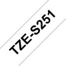 Brother TZE-S251 Картридж с лентой (P-Touch, 24мм, Черный на белом)