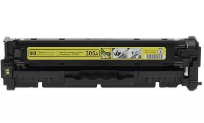 CE412A (305A) оригинальный картридж HP в технологической упаковке для принтера HP Color LaserJet M351/ M375/ M451/ M475 CLJ Pro 300 Color M351/ Pro 400 Color M451/ Pro 300 Color MFP M375/ Pro 400 Color MFP M475 yellow, 2600 страниц