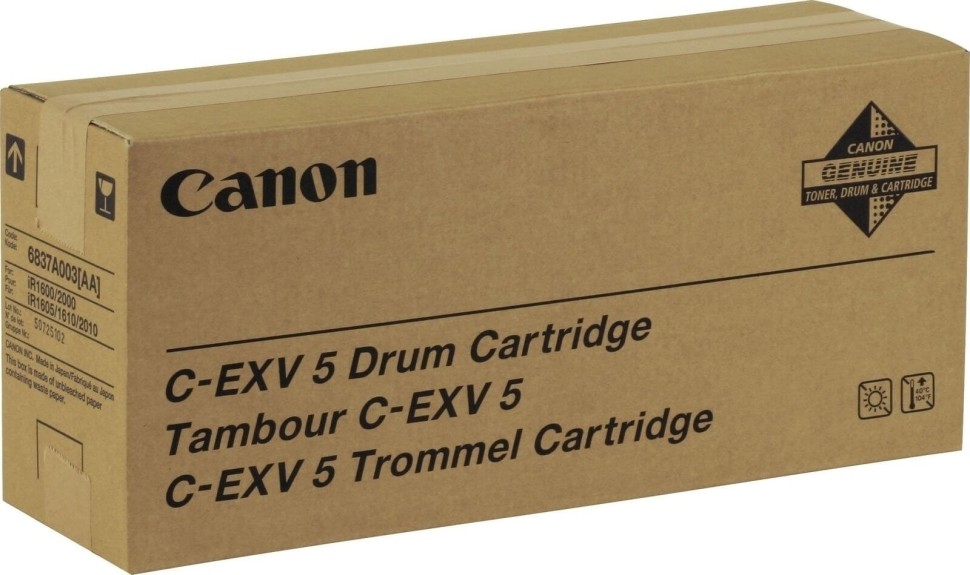 Canon C-EXV5/GPR-8 6837A003AA оригинальный драм-картридж для принтера Canon iR 1600, 1610, 1605, 2000, 2010F Dr Unit, black 21000 страниц
