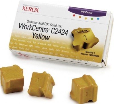 Картридж XEROX RX WorkCenter C2424 (108R00662) желтые (3шт) 