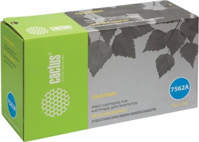 Cactus Q7562A Картридж для HP CLJ 2700/ 3000, желтый 3,5к (новый, совместимый)