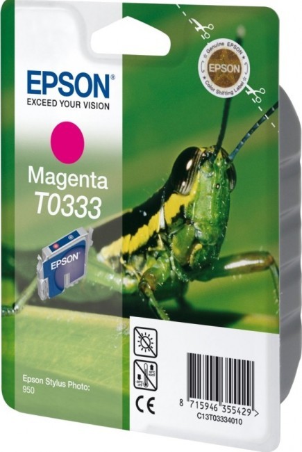 Картридж Epson C13T03334010 T0333 17ml пурпурный 440 копий в технологической упаковке