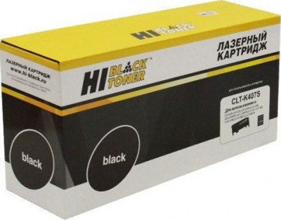 Картридж Hi-Black (HB-CLT-K407S) для Samsung CLP-320/ 320n/ 325/ CLX-3185, Bk, 1,5K