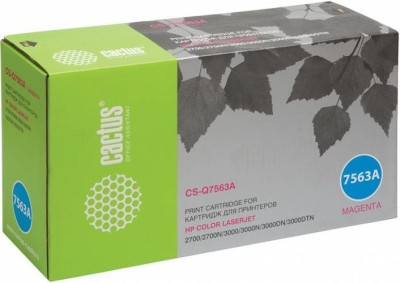 Cactus Q7563A Картридж для HP CLJ 2700/ 3000, пурпурный3,5к (новый, совместимый)