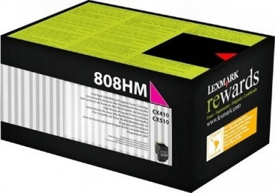 80C8HM0 оригинальный картридж Lexmark для принтера Lexmark CX410/CX510 LRP, magenta, 3000 страниц