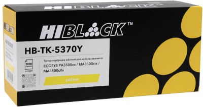 Картридж Hi-Black TK-5370Y (HB-TK-5370Y) Yellow для Kyocera ECOSYS PA3500/ PA3500cx/ MA3500/ MA3500cix, жёлтый, 5K