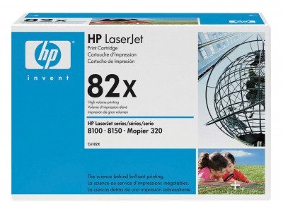 C4182X (82X) оригинальный картридж HP для принтера HP LaserJet 8100/ 8100n/ 8100dn/ 8100mfp/ 8150/ 8150n/ 8150dn/ 8150hn/ 8150mfp/ Mopier 320 black, 20000 страниц, (дефект коробки)