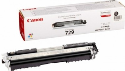 Canon 729BK 4370B002 оригинальный картридж для принтера Canon i-SENSYS LBP7010C, LBP7018C black, (1200 страниц)