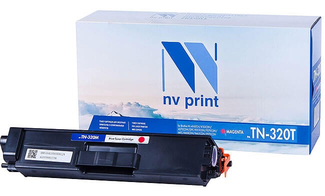 Картридж NV Print TN-320T Пурпурный для принтеров Brother HL-4140CN/ 4150CDN/ 4570CDW/ DPC-9055CDN/ 9270CDN/ MFC-9460CDN/ 9465CDN/ 9970CDN, 1500 страниц