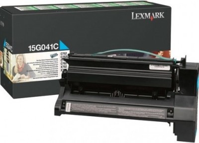 15G041C оригинальный картридж Lexmark для принтера Lexmark C750/752/762, cyan, 6000 страниц