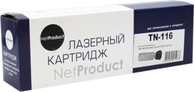 Тонер-картридж NetProduct (N-TN-116/TN-118) для Konica Minolta Bizhub 164/ 165/ 184/ 185, увеличенный, 11K