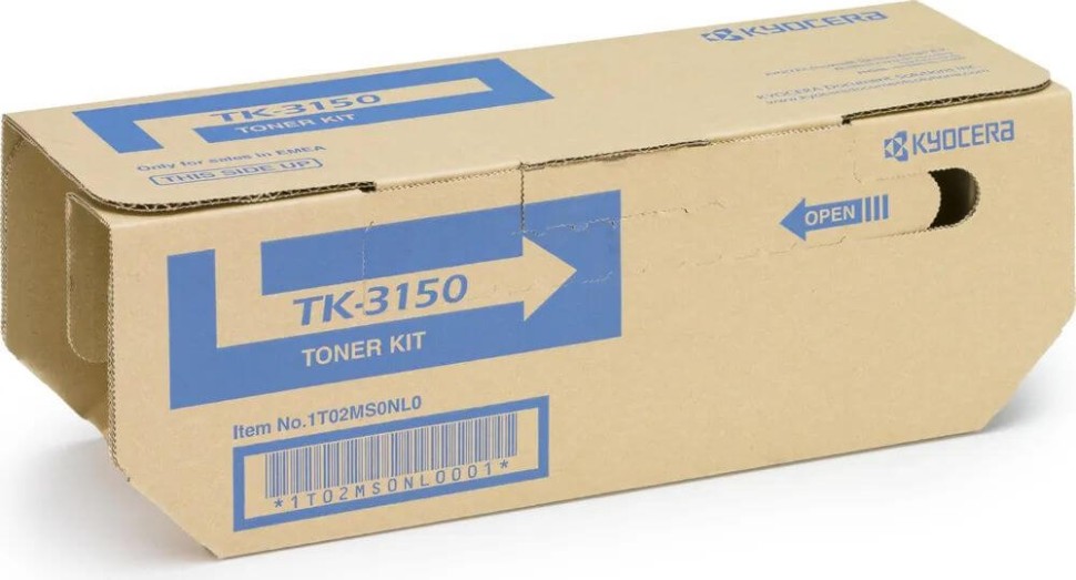 Картридж Kyocera TK-3150 1T02NX0NL0 оригинальный для принтера Kyocera M3040idn, M3540idn, черный, 14500 страниц