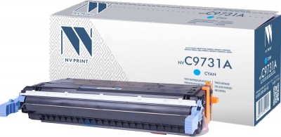 Картридж NV Print C9731A Голубой для принтеров HP LaserJet Color 5500/ 5500dn/ 5500dtn/ 5500hdn/ 5500n/ 5550/ 5550dn/ 5550dtn/ 5550hdn/ 5550n, 12000 страниц