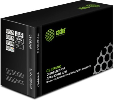 Блок фотобарабана Cactus DR-3400 (CS-DR3400) для Brother HL-L5000/ L5100/ L5200/ L6250/ L6300/ L6400, DCP-L5500, 30000 стр.