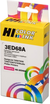 Картридж Hi-Black №712 3ED68A (HB-HP№3ED68A-M) Magenta для HP DesignJet T650/ T630/ T250/ T230/ T210/ Studio Plotter Printers, пурпурный, 29мл