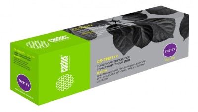 Картридж Cactus TN-217Y (CS-TN217Y) Yellow для Brother HL3230/ DCP3550/ MFC3770, жёлтый, 2300 страниц