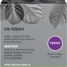 Картридж Cactus TZe-531 (CS-TZE531) для Brother P-touch PT-P700/ P750W/ P900W/ P950W/ PT-D210/ D450VP/ D600VP, чёрный на синем, 12мм х 8м