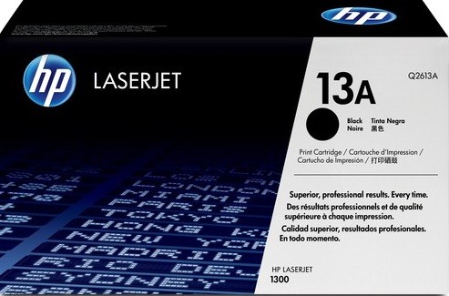 Q2613A (13A) оригинальный картридж HP для принтера HP LaserJet 1300/ 1300n black, 2500 страниц