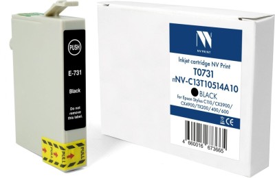 Картридж NV Print T0731 (NV-C13T10514A10) Black для Epson Stylus C110/ СХ3900/ CX4900/ CX8300, чёрный, 15мл