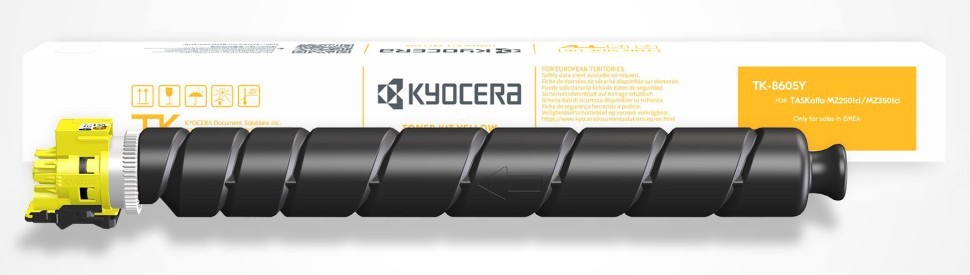 Картридж Kyocera TK-8605Y (1T0C2MANL1) Yellow оригинальный для Kyocera TASKalfa MZ2501ci/ MZ3501ci, жёлтый, увеличенный, 20000 страниц