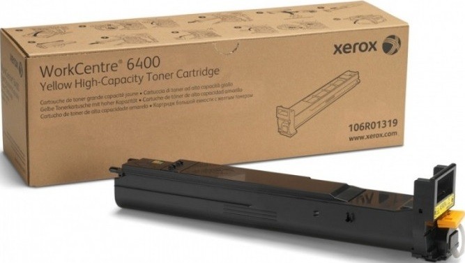 Картридж XEROX WorkCenter 6400 тонер-картр 106R01319 желтый (14K)