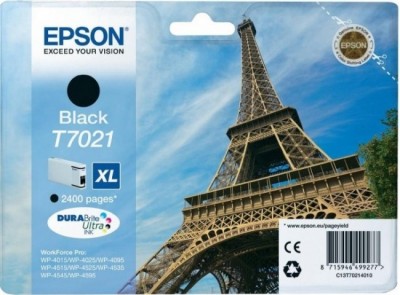 C13T70214010 Картридж Epson для WP 4000/4500 Series Ink XL Cartridge Black 2.4k
