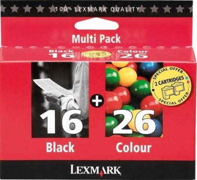 80D2126 Картридж Lexmark No16&No26 (10N0016 черный + 10N0026 цветной)