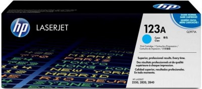 Q3971A (123A) оригинальный картридж HP для принтера HP Color LaserJet 2550/ 2820/ 2840 cyan, 2000 страниц