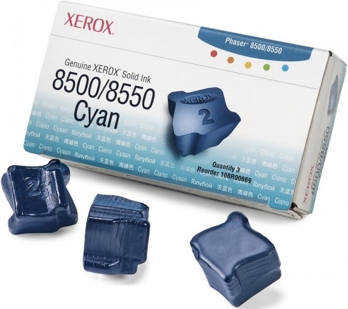 Картридж XEROX PHASER 8500/8550 (108R00669) синий (3шт.) 