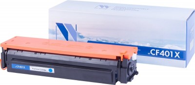 Картридж NV Print CF401X Голубой для принтеров HP LaserJet Color Pro M252dw/ M252n/ M274n/ M277dw/ M277n, 2300 страниц