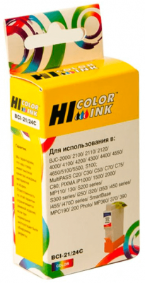 Картридж Hi-Black (HB-BCI-24C) для Canon PIXMA iP1000/ 1500/ 2000, Color