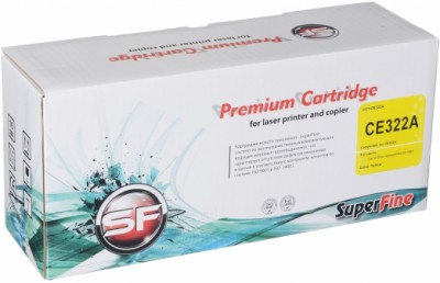Картридж SuperFine CE322A (128A) Yellow для HP Color LaserJet Pro CP1525N, CP1525NW, CM1415 mfp желтый 1300 копий совместимый
