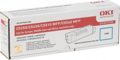 Картридж OKI C5250/5450/5510MFP/5540MFP (42127494/42127456) синий 5к