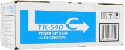 Картридж Kyocera TK-540C 1T02HLCEU0 для принтера Kyocera FS-C5100DN голубой 4000 копий оригинальный