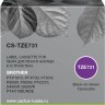 Картридж Cactus TZe-731 (CS-TZE731) для Brother P-touch PT-P700/ P750W/ P900W/ P950W/ PT-D210/ D450VP/ D600VP, чёрный на зелёном, 12мм х 8м
