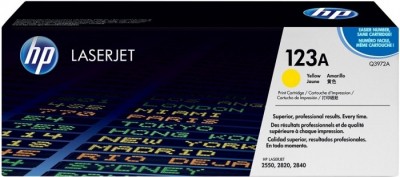 Q3972A (123A) оригинальный картридж HP для принтера HP Color LaserJet 2550/ 2820/ 2840 yellow, 2000 страниц