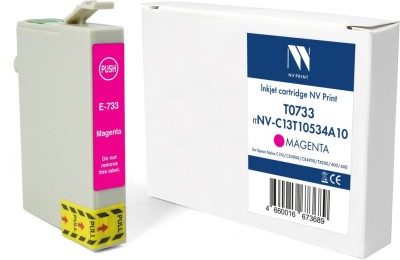 Картридж NV Print T0733 (NV-C13T10534A10) Magenta для Epson Stylus C110/ СХ3900/ CX4900/ CX8300, пурпурный, 13.5мл