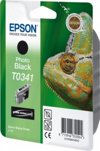 Картридж Epson C13T03414010 T0341 17ml черный 440 копий в технологической упаковке