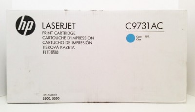 C9731AC (645A) оригинальный картридж HP для принтера HP Color LaserJet 5500/ 5500n/ 5500dn/ 5500dtn/ 5500hdn/ 5550n/ 5550dn/ 5550dtn/ 5550hdn/ 5550dsn cyan, 12000 страниц, (дефект коробки)