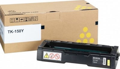 TK-150Y (1T05JKANL0) оригинальный картридж Kyocera для принтера Kyocera FS-C1020MFP yellow, 6000 страниц