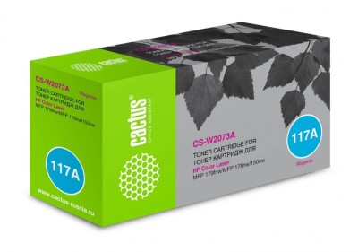 Картридж Cactus CS-W2073A для принтеров HP Color Laser 150a/ 150nw/ 178nw MFP /179fnw MFP пурпурный 700 страниц