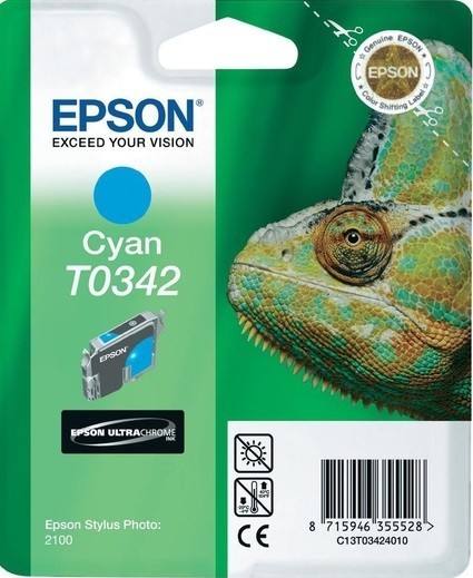Картридж Epson C13T03424010 T0342 17ml голубой 440 копий в технологической упаковке