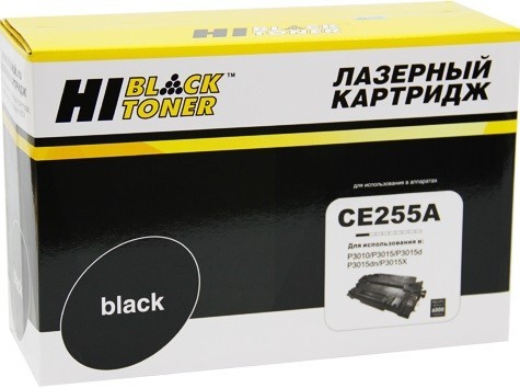 Картридж Hi-Black (HB-CE255A) для HP LJ P3015, 6K