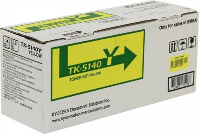 TK-5140Y (1T02NRANL0) оригинальный картридж Kyocera для принтера Kyocera P6130cdn/M6x30cdn yellow (5000 стр.)