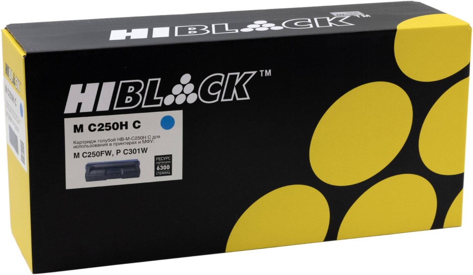 Картридж Hi-Black (HB-MC250H C) Cyan для Ricoh MC250FW/ PC301W, голубой, 6,3K
