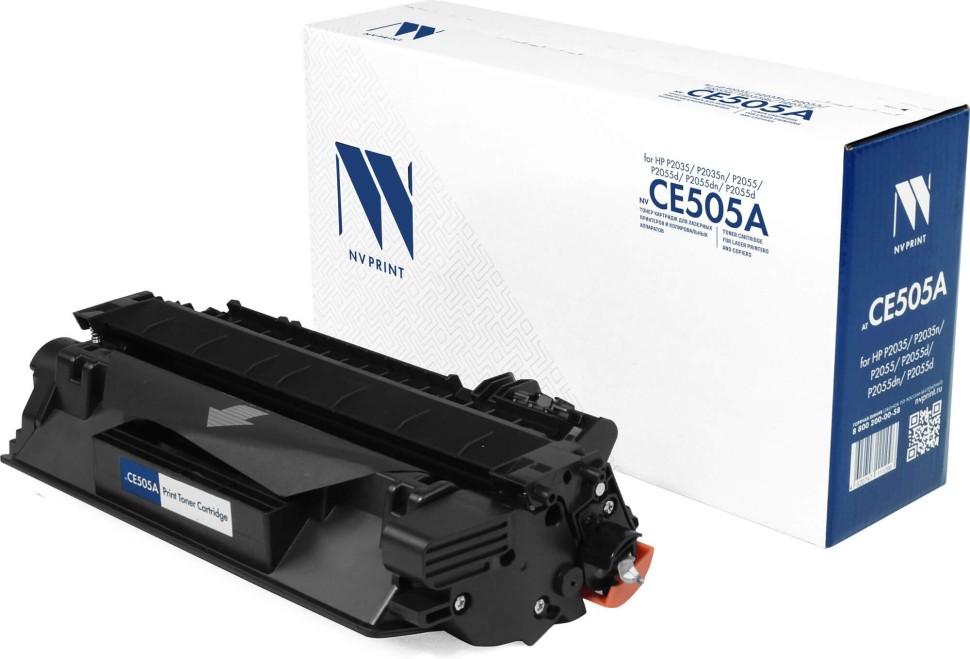 Картридж NV Print CE505A (NV-CE505A) для HP LaserJet P2033, P2034, P2035, P2036, P2037, P2053, P2054, P2055, P2056, P2057d черный 2300 копий