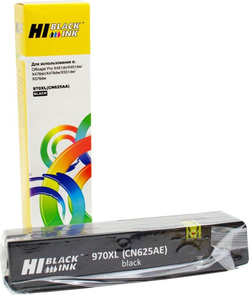 Картридж Hi-Black (HB-CN625AE) для HP OJ Pro X476dw/X576dw/X451dw 970XL, Black,  256 мл