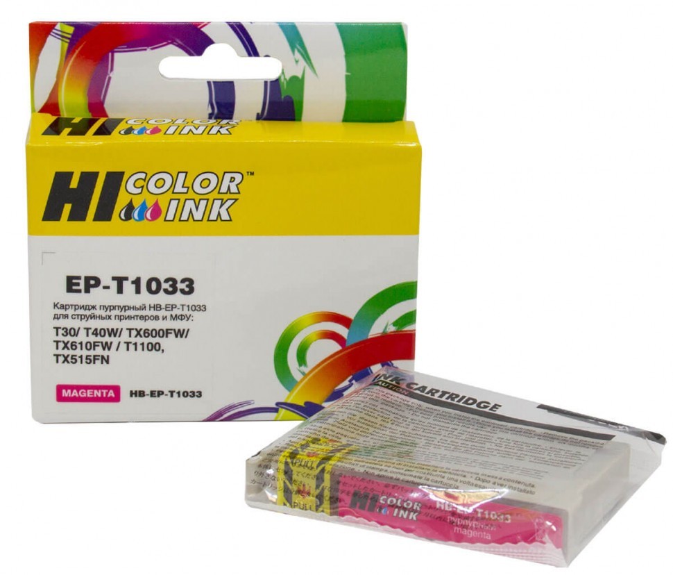Картридж Hi-Black (EPT1033) для Epson Stylus Office T40/ TX510/ TX510fn/ TX600, Magenta