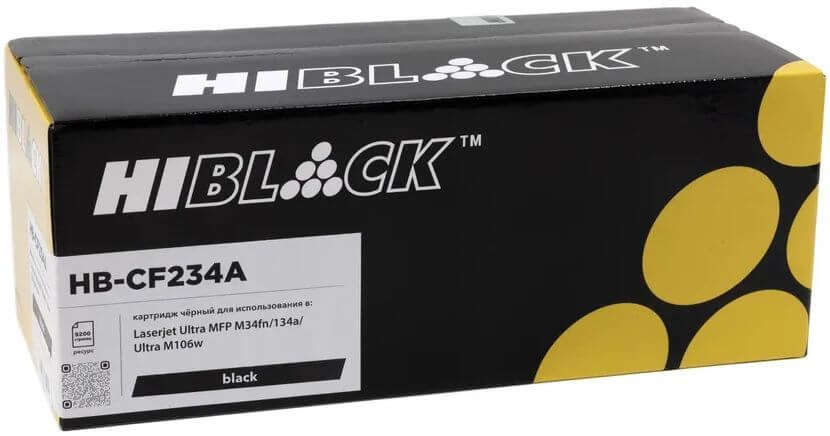 Драм-юнит Hi-Black (HB-CF234A) (с чипом) для HP LJ Ultra M106/MFP M134, 9,2K